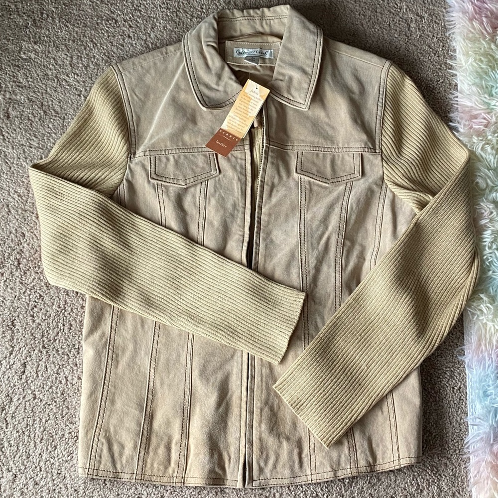 NWT COLDWATER CREEK WESTERN SUEDE JACKET